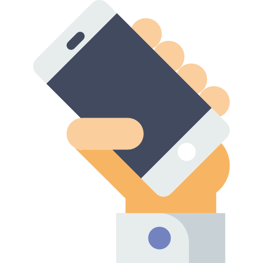 Image of person holding phone