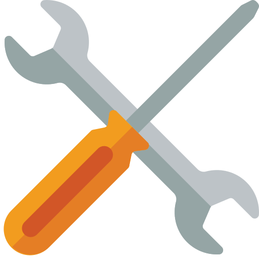 Image of a wrench and a screwdriver